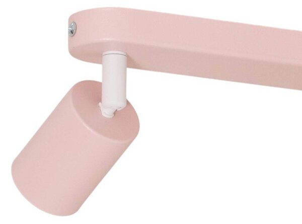 TK Lighting Livia mennyezeti spotlámpa, rózsaszín, 52 cm, 3 izzós, fém, GU10, dimmelhető, Lila / pink / rózsaszín, Gyermekszoba, fém