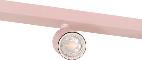 TK Lighting Livia mennyezeti spotlámpa, rózsaszín, 52 cm, 3 izzós, fém, GU10, dimmelhető, Lila / pink / rózsaszín, Gyermekszoba, fém