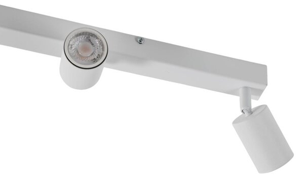 TK Lighting Mennyezeti spotlámpa Top, fehér, 127 cm, 6 izzós, fém, GU10, dimmelhető, Fehér / opál, Nappali / Étkező, fém, Modern