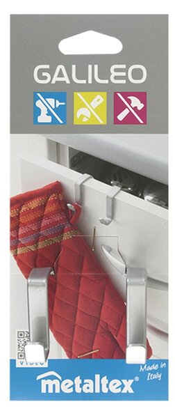 Ajtóra helyezhető dupla akasztó - Metaltex