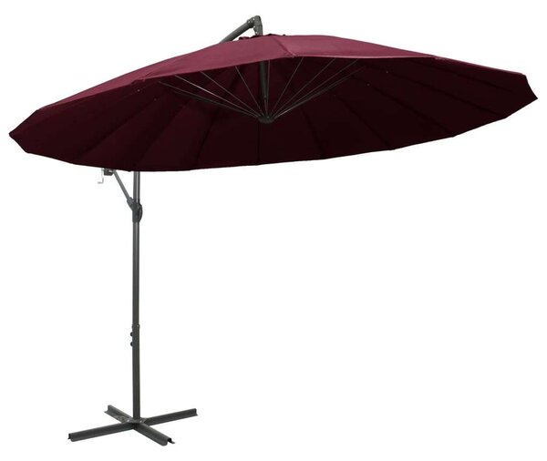 VidaXL Függő Napernyő - Burgundi - 3m
