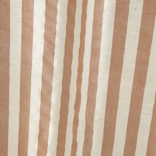 Terrakotta színű fényáteresztő függöny 140x229 cm Zanzibar Stripe – Pineapple Elephant