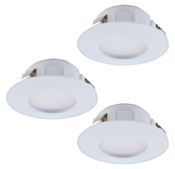 Eglo Eglo 95821- KÉSZLET 3x LED Fürdőszobai beépíthető lámpa PINEDA 1xLED/6W/230V IP44 EG95821