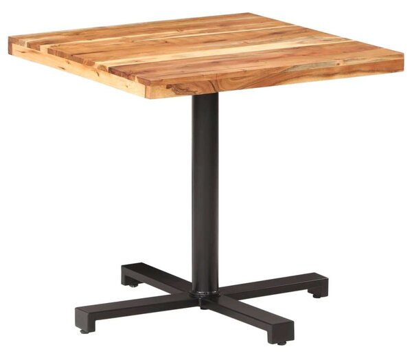 VidaXL négyszögű tömör akácfa bisztróasztal 80 x 80 x 75 cm