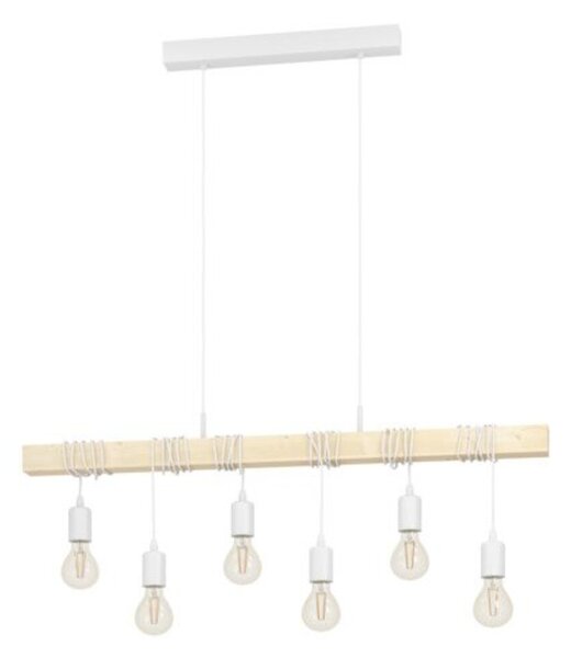 EGLO , 43705 , TOWNSHEND , függeszték , E27 , 6X60W , IP20 , barna