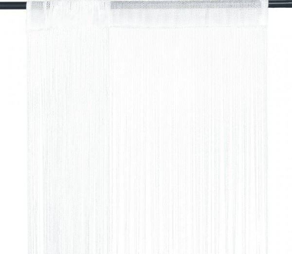 2 db fehér zsinórfüggöny 140 x 250 cm