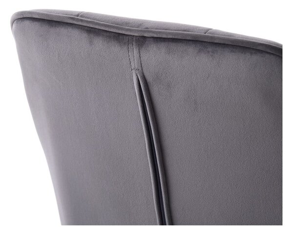Szürke kárpitozott karfás étkezőfotel szett 2 db-os Nolan Square – Unique Furniture