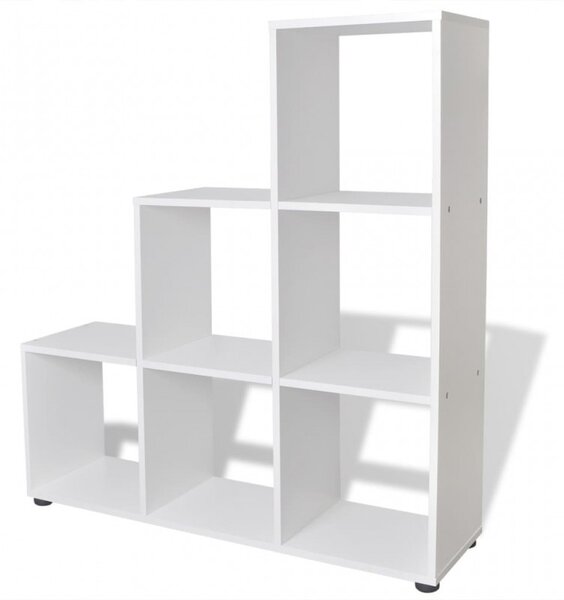 242552 Staircase Bookcase|Display Shelf 107 cm White