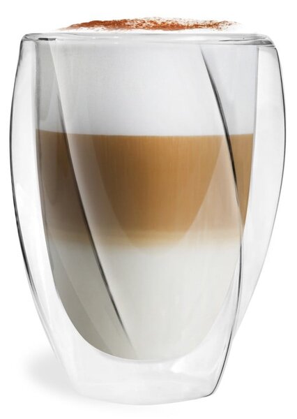 Latte 2 db duplafalú pohár, 300 ml - Vialli Design