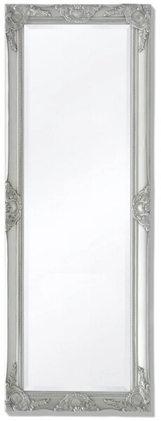 140x50 cm ezüst barokk stílusú fali tükör