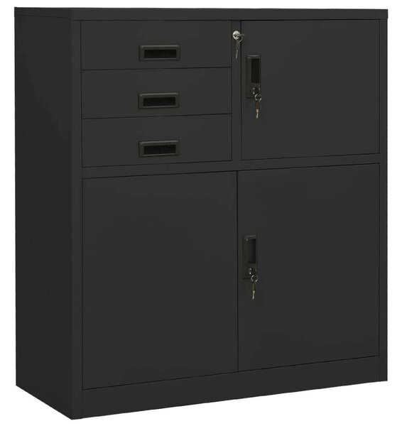 VidaXL Acél Irodai Szekrény - 90x40x102 cm