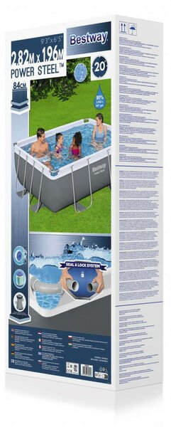 Bestway 282x196x84cm Fémvázas medence szűrővel (56629N)