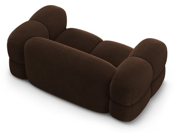 Sötétbarna bársony kanapé 180 cm Loretto – Cosmopolitan Design