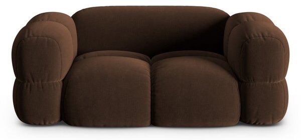 Sötétbarna bársony kanapé 180 cm Loretto – Cosmopolitan Design