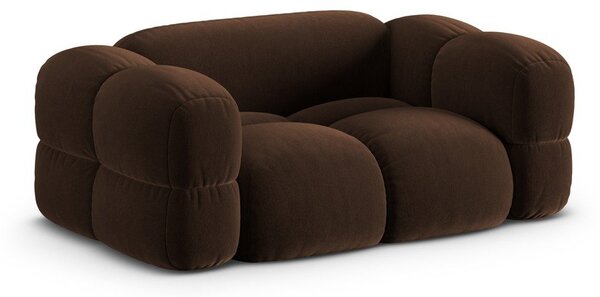Sötétbarna bársony kanapé 180 cm Loretto – Cosmopolitan Design
