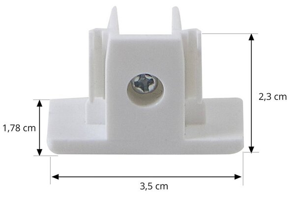 Lindby sínrendszer Linaro, GU10, 4 lámpás, fehér, Ø 9 cm, dimmelhető, Fehér / opál, Folyosó, fém, Modern