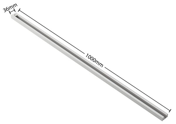 Lindby sínrendszer Linaro, GU10, 4 lámpás, fehér, Ø 9 cm, dimmelhető, Fehér / opál, Folyosó, fém, Modern