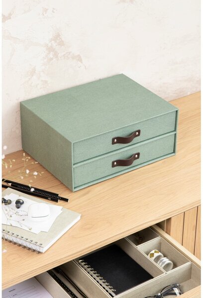 Zöld karton fiókos rendszerező Birger Canvas Paper Laminate – Bigso