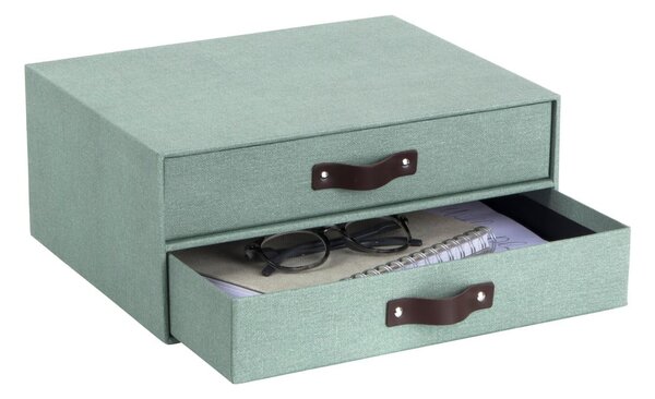 Zöld karton fiókos rendszerező Birger Canvas Paper Laminate – Bigso