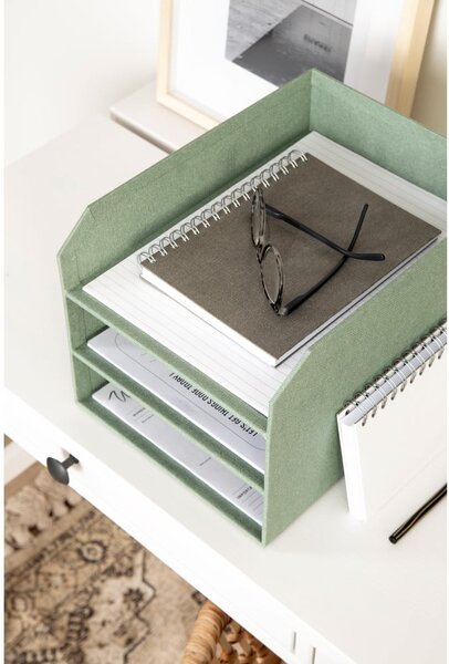 Zöld karton rendszerező dokumentumokhoz Trey Canvas Paper Laminate – Bigso
