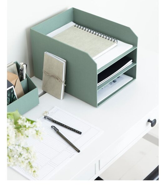 Zöld karton rendszerező dokumentumokhoz Trey Canvas Paper Laminate – Bigso