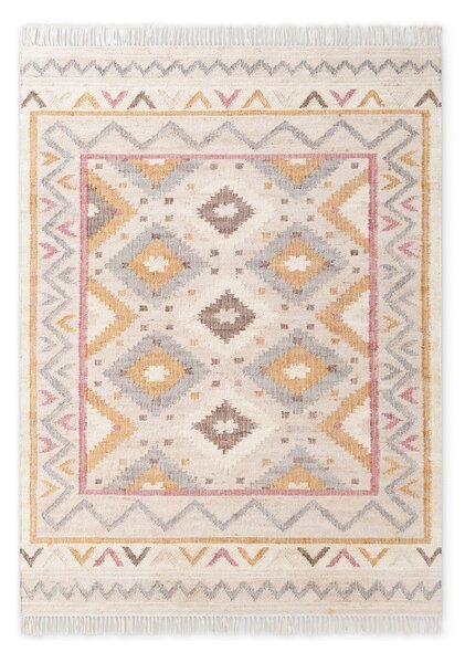 Krémszínű kézi szövésű juta szőnyeg 120x170 cm Roya Imani – Elle Decoration