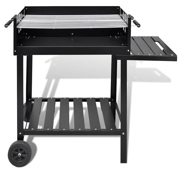 VidaXL Grill állvány faszén Grillező 2 Kerekekkel