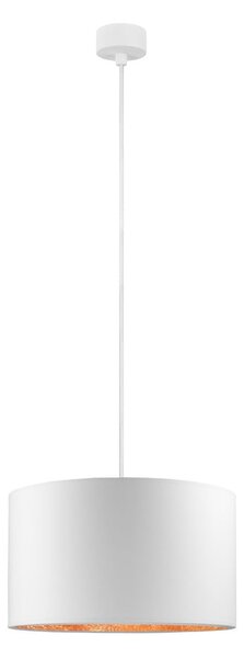 Mika M fehér függőlámpa rézszínű részletekkel, ⌀ 36 cm - Sotto Luce
