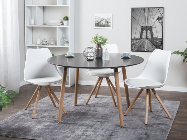 Étkezőasztal BOVIO Fekete 120 cm 120 cm