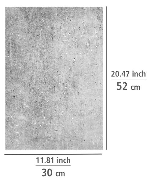 Edzett üveg tűzhely fedőlap szett 2 db-os 52x30 cm Concrete – Allstar