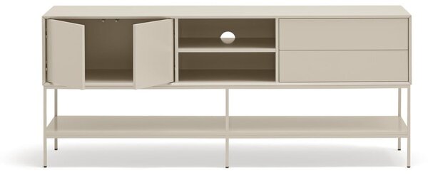 Krémszínű TV-állvány 175x74x45 cm Platt – Teulat