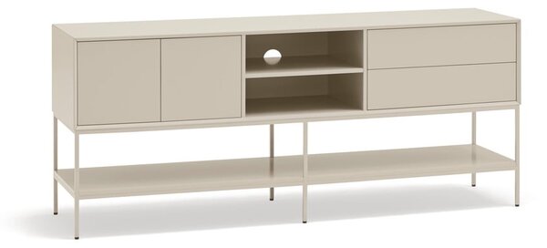 Krémszínű TV-állvány 175x74x45 cm Platt – Teulat