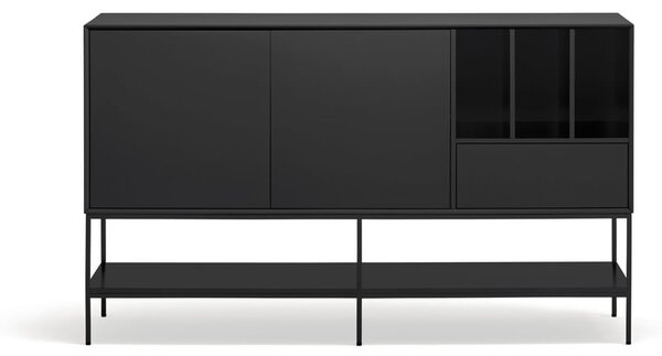 Fekete komód 166x98x45 cm Platt – Teulat