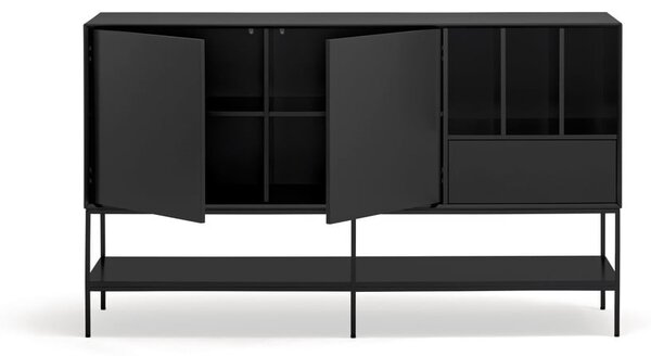 Fekete komód 166x98x45 cm Platt – Teulat