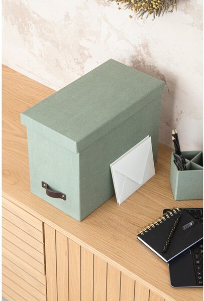Zöld karton rendszerező dokumentumokhoz Johan Canvas Paper Laminate – Bigso