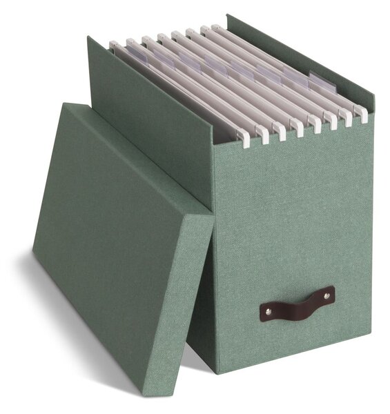 Zöld karton rendszerező dokumentumokhoz Johan Canvas Paper Laminate – Bigso