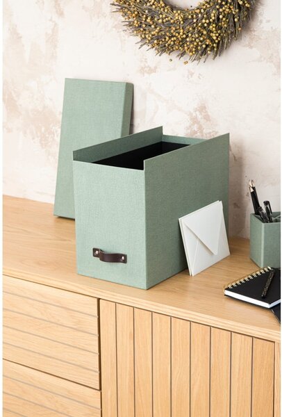 Zöld karton rendszerező dokumentumokhoz Johan Canvas Paper Laminate – Bigso