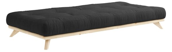 Borovi fenyő egyszemélyes ágy ágyráccsal 90x200 cm Senza – Karup Design