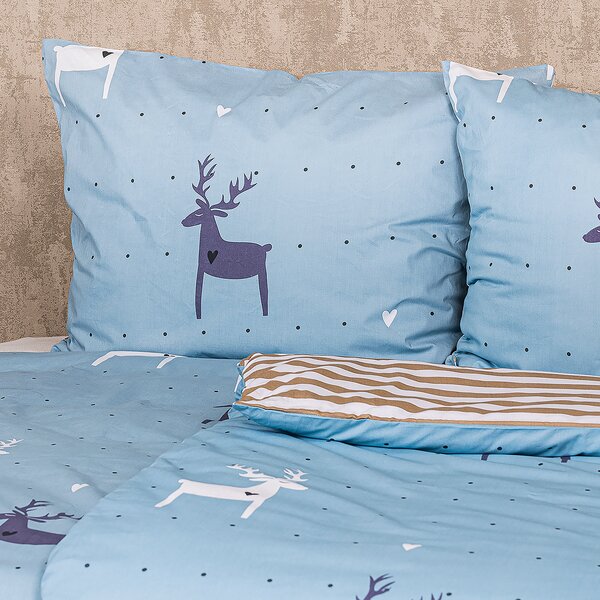 4Home Deer love pamut ágyneműhuzat, 140 x 200 cm, 70 x 90 cm