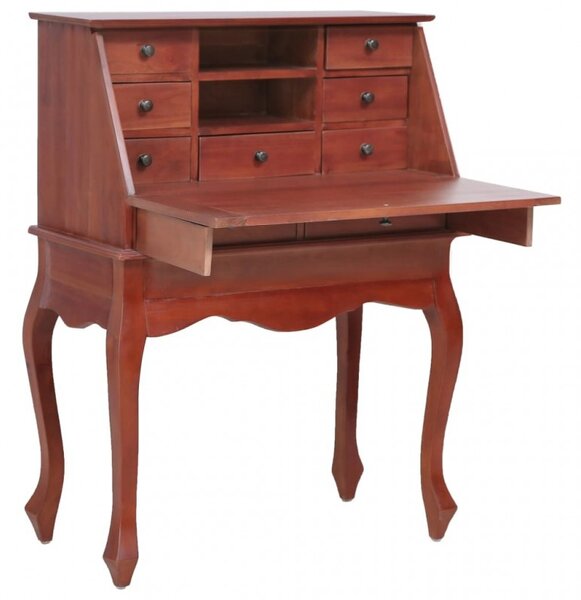 283841 Secretary Desk Brown 78x42x103 cm Solid Mahogany Wood