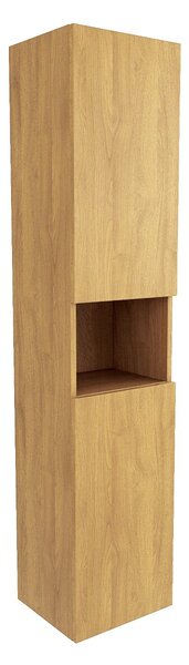 Magas fürdőszobai szekrény SAT Feel 36x165x32 cm tölgy mézes matrac SATFEELV36DM