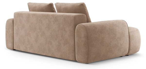 Világosbarna bársony kanapé 200 cm Linz – Cosmopolitan Design