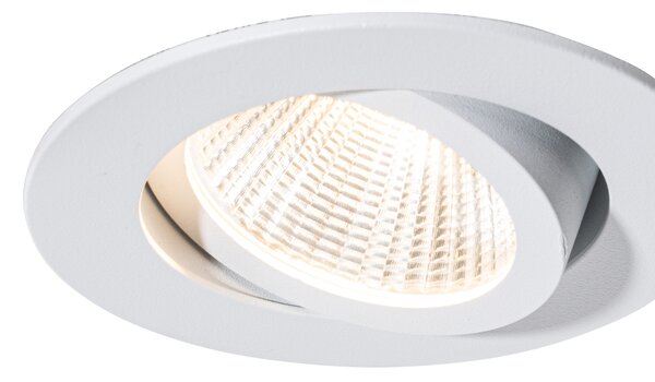 6 darabos süllyesztett spotlámpa készlet fehér 6,8 cm LED-del 545 lm szabályozható IP65 - Gaius
