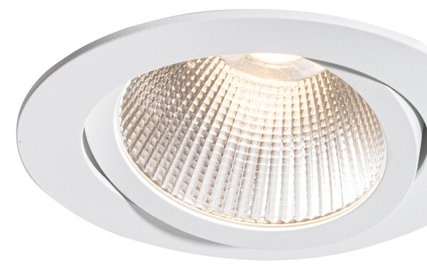 6 darabos fehér süllyesztett spotlámpa készlet 9,5 cm LED-del 1300 lm szabályozható IP65 - Gaius