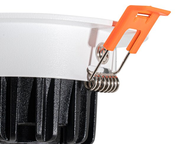 Süllyesztett spotlámpa fehér 6,8 cm LED-del 545 lm szabályozható IP65 - Gaius