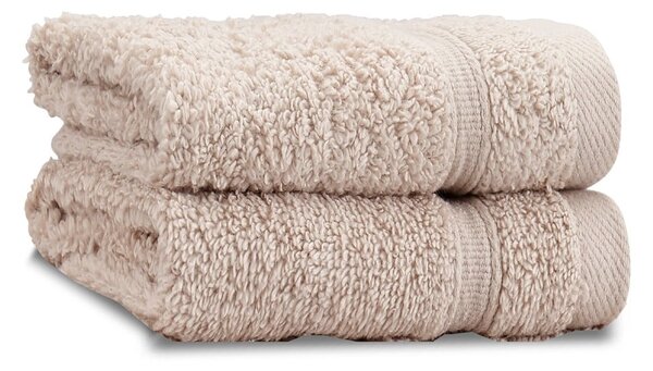 Bézs frottír pamut törölköző szett 2 db-os 30x30 cm Zero Twist – Catherine Lansfield