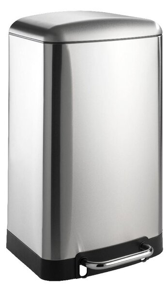 Pedálos rozsdamentes acél szemetes, 30 l - Wenko