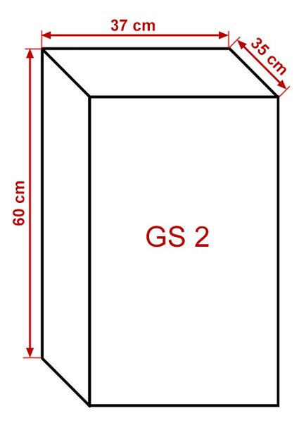 Prince panama gs2 függőleges szekrény elem magasfényű fehér