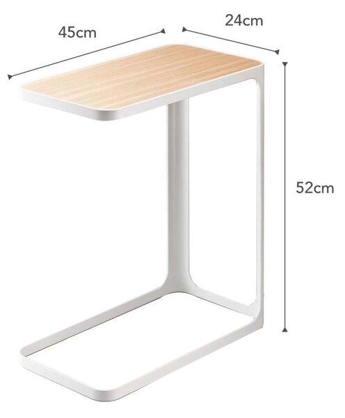 Frame fehér tárolóasztal - YAMAZAKI