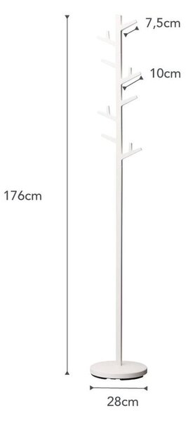 Branch Pole Hanger fehér állófogas - YAMAZAKI